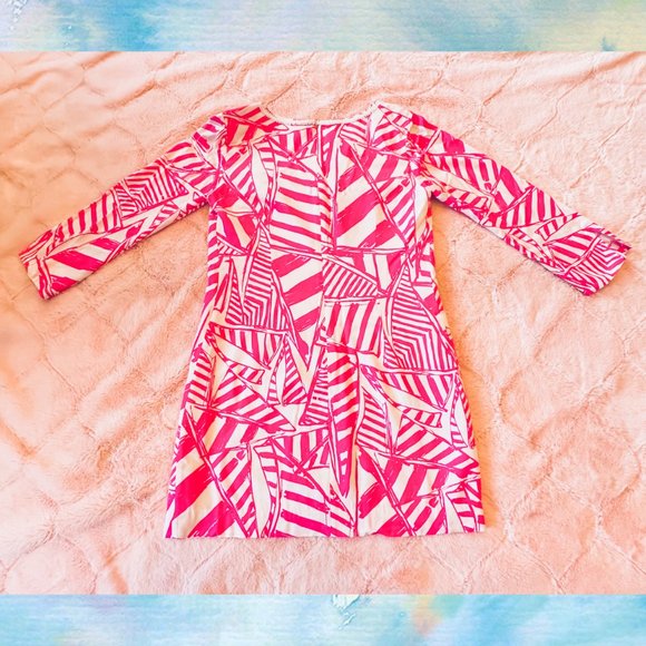 Lilly Pulitzer Julianna Mini Beaded Tunic Dress Capri Pink Small - Picture 3 of 5